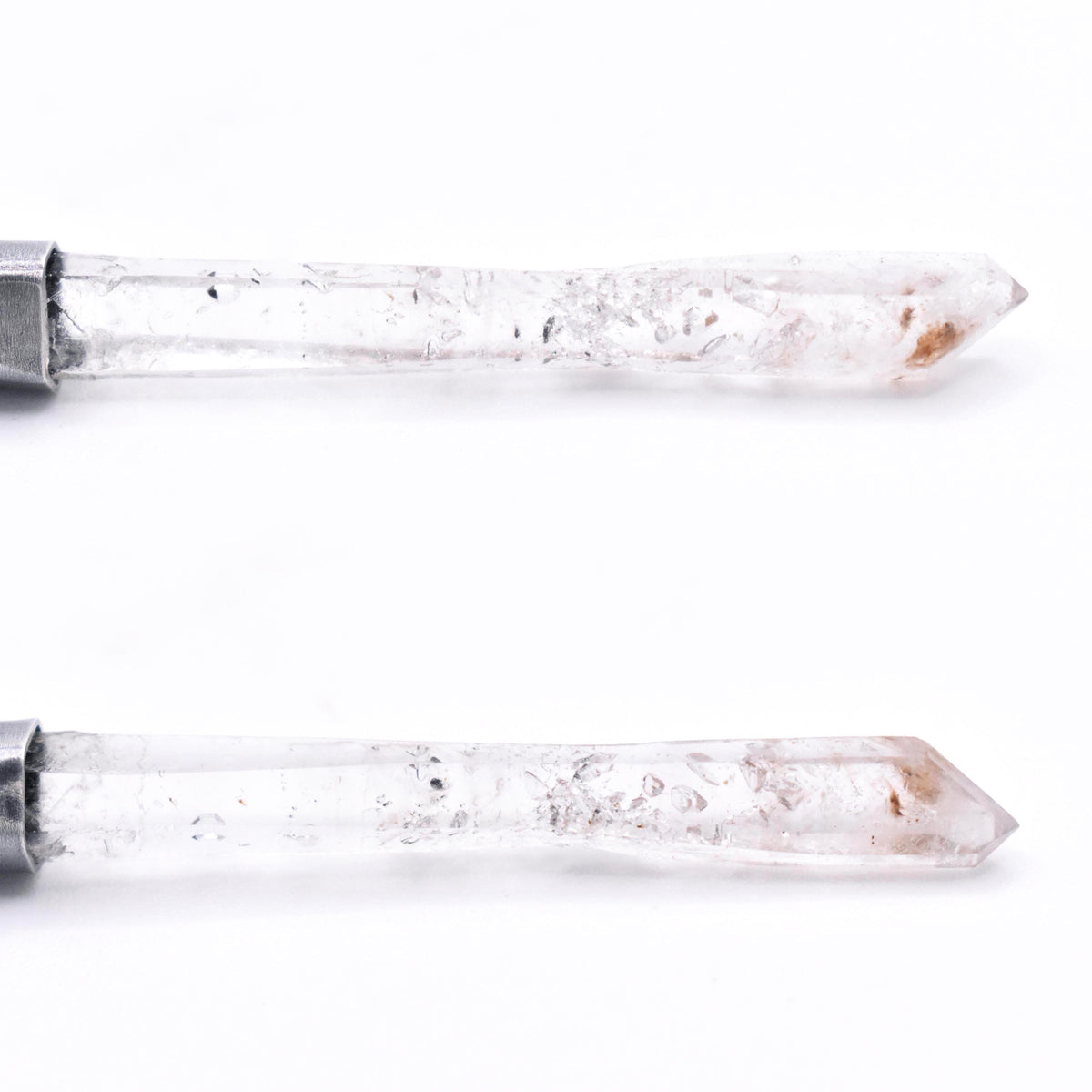 Brandberg Quartz Manifestation Laser Crystal Silver Pendant