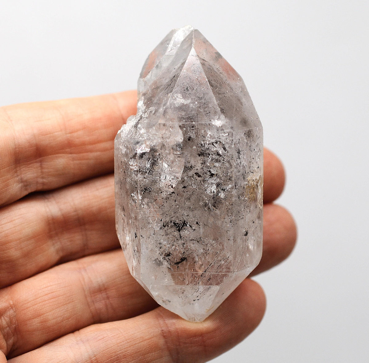 Tibetan Quartz Self-Healed DT Enhydro Rainbow Crystal
