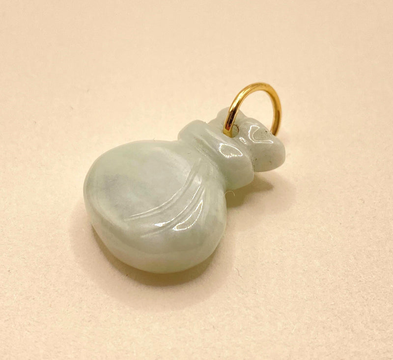 Gold Burmese Jade Charm