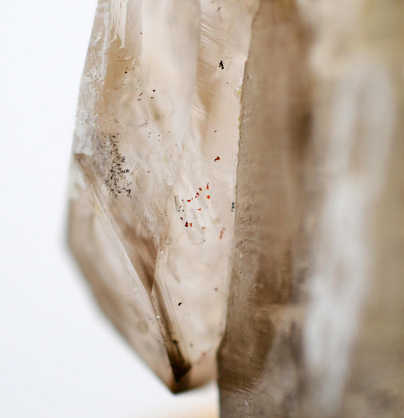 Omapeleki Brandberg Smoky Skeletal Enhydro: Ethically Mined Quartz Crystal