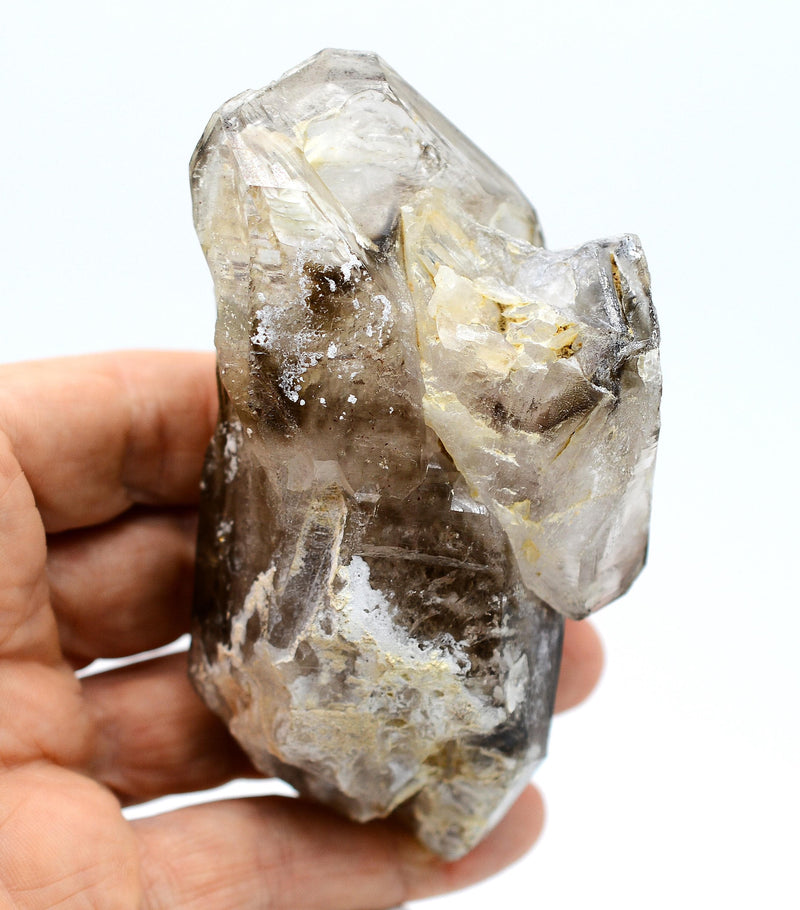 Omapeleki Brandberg Smoky Skeletal Enhydro: Ethically Mined Quartz Crystal