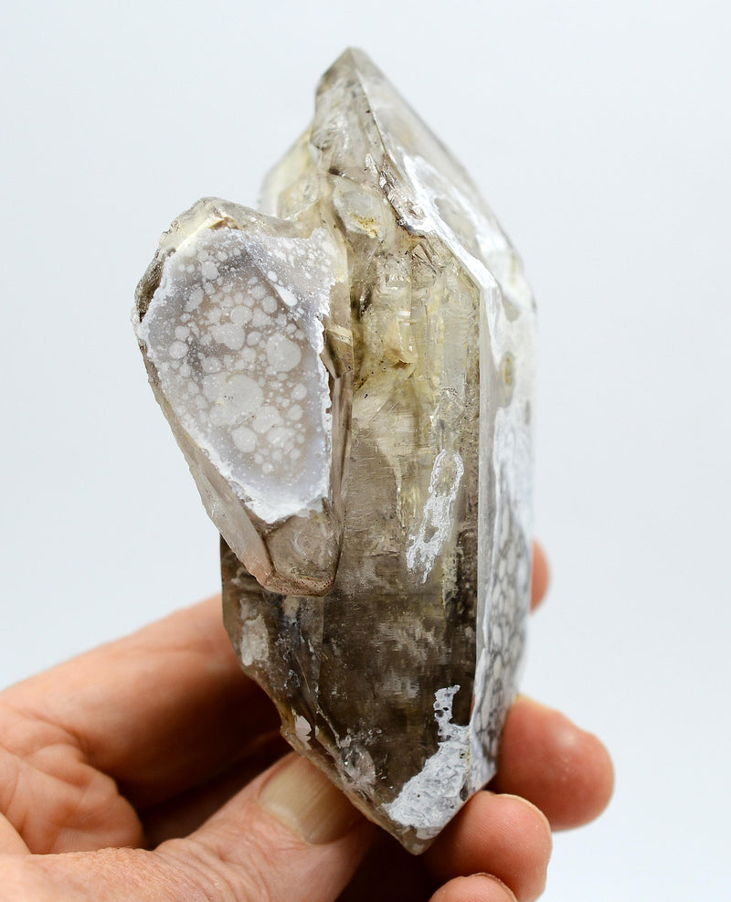 Omapeleki Brandberg Smoky Skeletal Enhydro: Ethically Mined Quartz Crystal