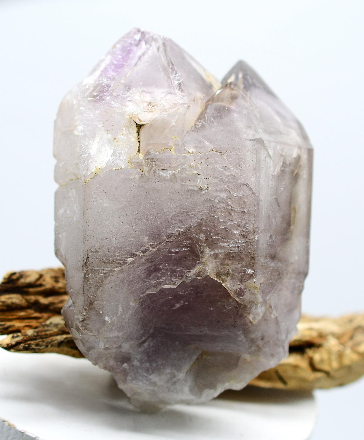 Brandberg Harlequin Self-Healed Black Phantom Enhydro: Ethically Mined Quartz Crystal