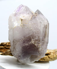 Brandberg Harlequin Self-Healed Black Phantom Enhydro: Ethically Mined Quartz Crystal