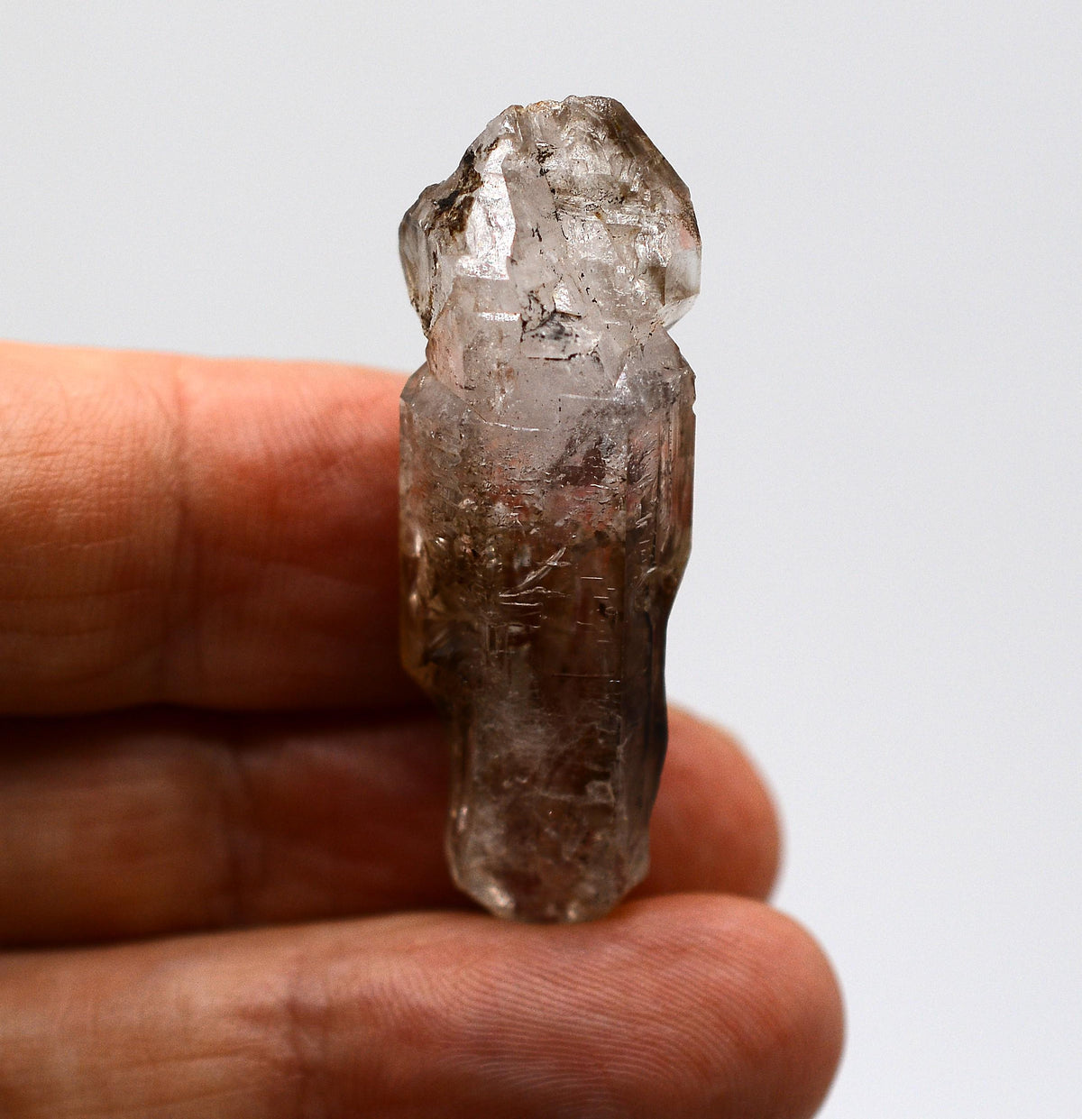 Brandberg Smoky Quartz Self-Healed Skeletal DT Black Phantom Crystal