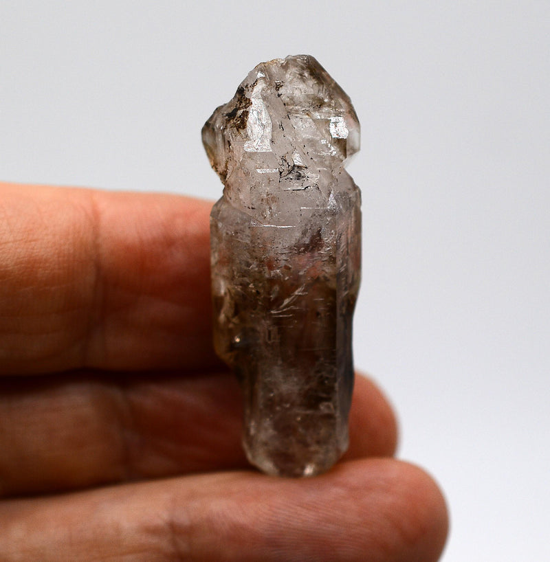 Brandberg Smoky Quartz Self-Healed Skeletal DT Black Phantom Crystal