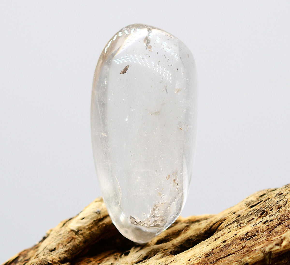 Himalayan Rainbow Quartz Pebble with Chlorite