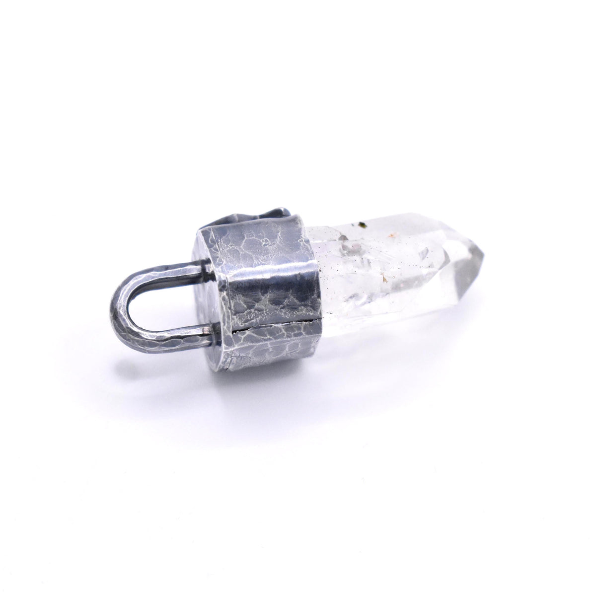 Brandberg Quartz Crystal Rune Pendant