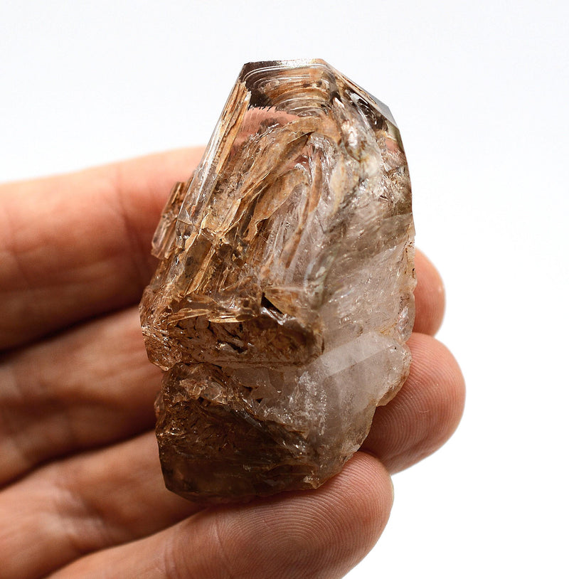 Omapeleki Brandberg Skeletal Black Phantom: Ethically Mined Quartz Crystal