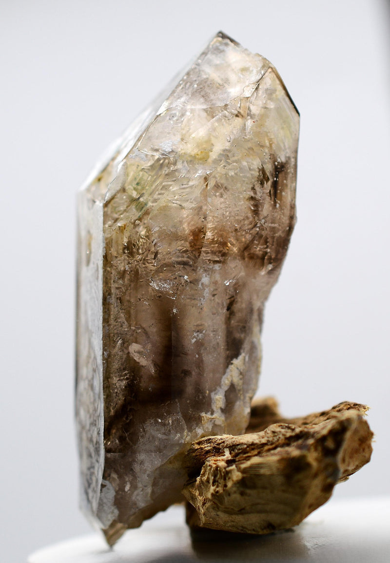 Omapeleki Brandberg Smoky Skeletal Enhydro: Ethically Mined Quartz Crystal