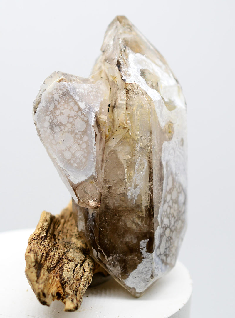 Omapeleki Brandberg Smoky Skeletal Enhydro: Ethically Mined Quartz Crystal