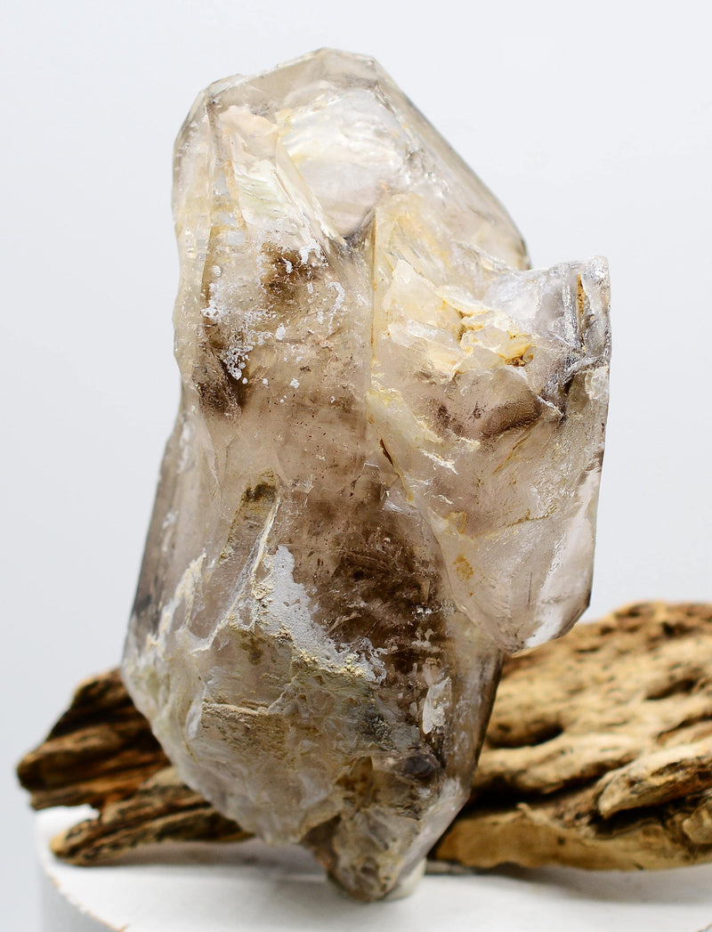 Omapeleki Brandberg Smoky Skeletal Enhydro: Ethically Mined Quartz Crystal