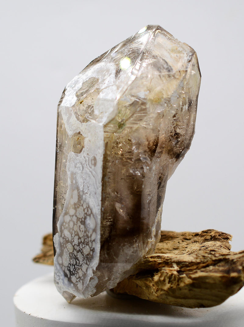 Omapeleki Brandberg Smoky Skeletal Enhydro: Ethically Mined Quartz Crystal
