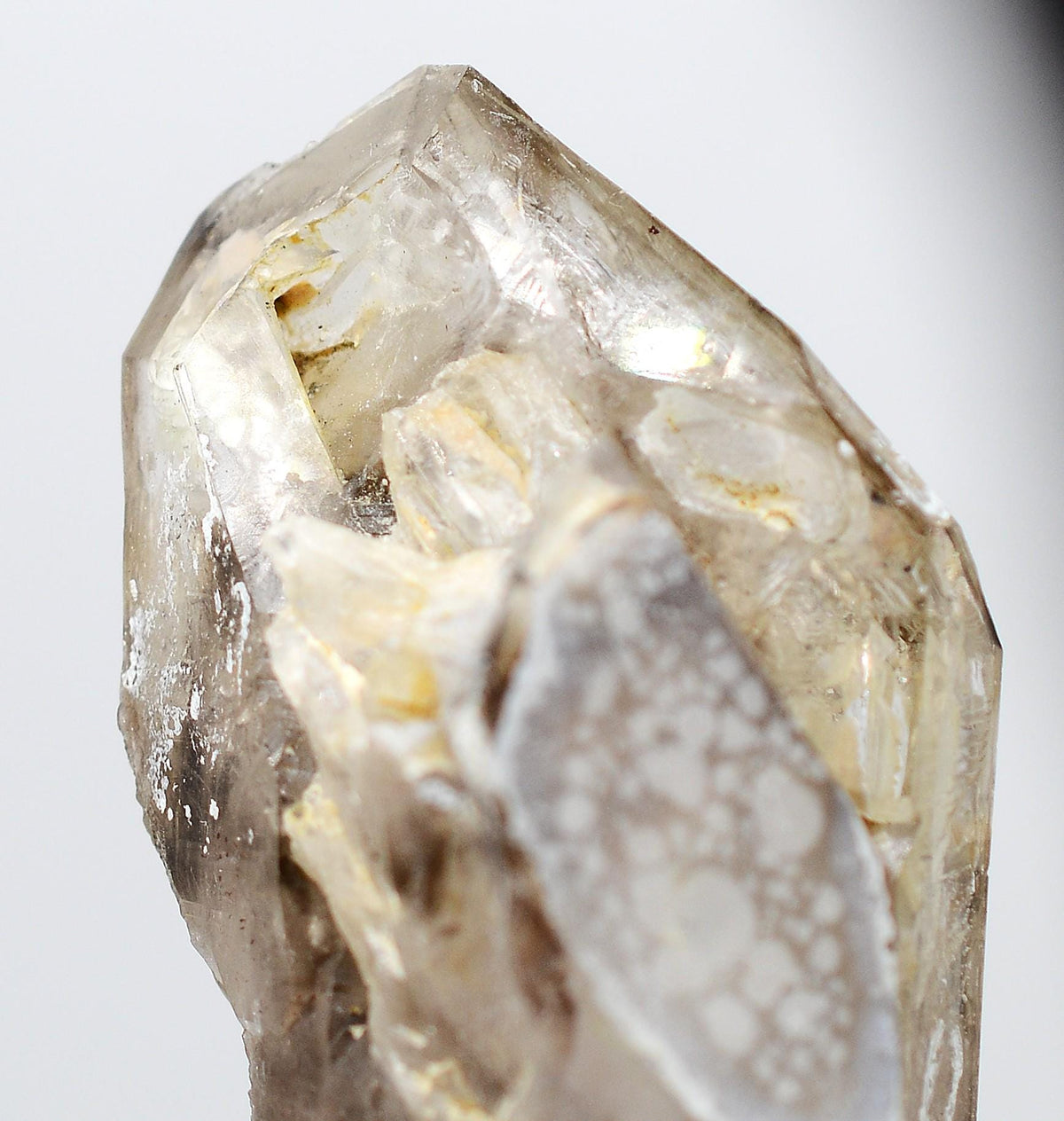 Omapeleki Brandberg Smoky Skeletal Enhydro: Ethically Mined Quartz Crystal