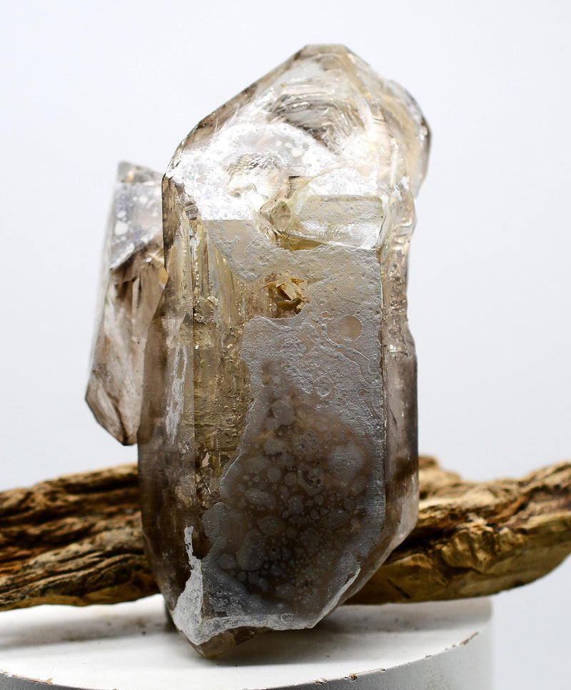 Omapeleki Brandberg Smoky Skeletal Enhydro: Ethically Mined Quartz Crystal