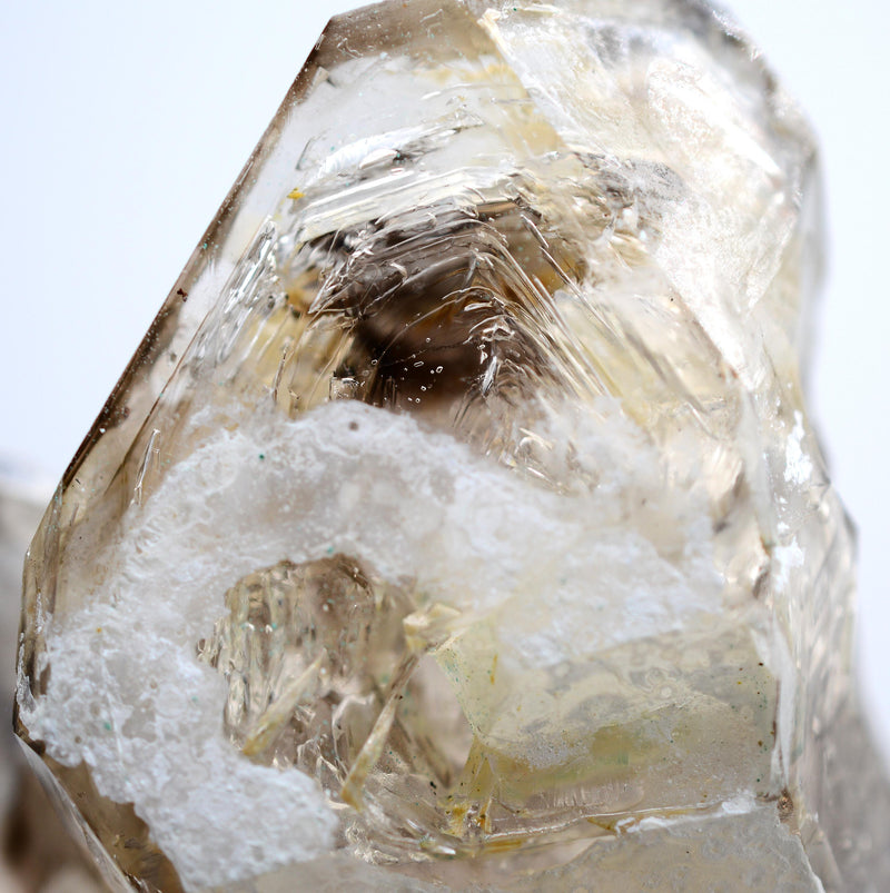 Omapeleki Brandberg Smoky Skeletal Enhydro: Ethically Mined Quartz Crystal