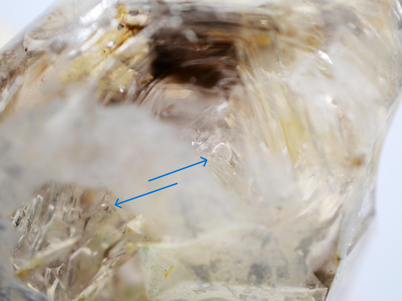 Omapeleki Brandberg Smoky Skeletal Enhydro: Ethically Mined Quartz Crystal