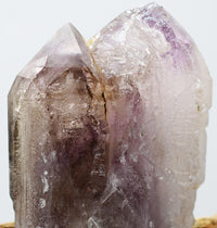 Brandberg Harlequin Self-Healed Black Phantom Enhydro: Ethically Mined Quartz Crystal