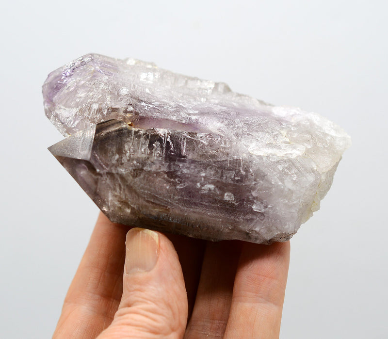 Brandberg Harlequin Self-Healed Black Phantom Enhydro: Ethically Mined Quartz Crystal