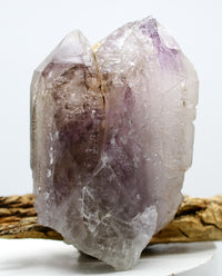 Brandberg Harlequin Self-Healed Black Phantom Enhydro: Ethically Mined Quartz Crystal