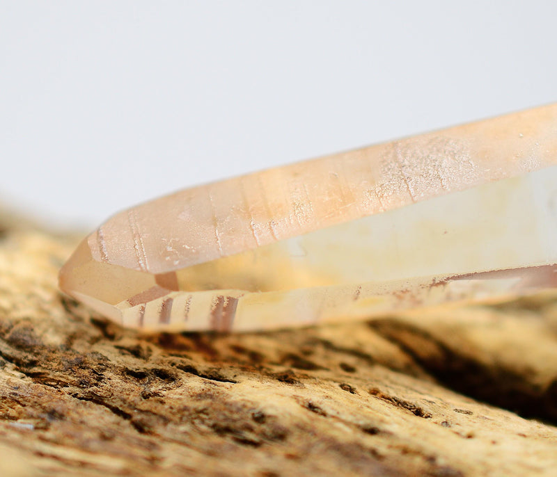 Golden Lemurian Quartz Silver Pendant: Ethically Mined Crystal