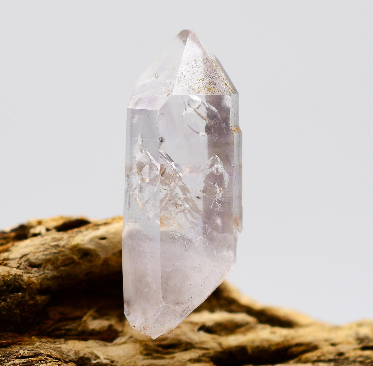 Brandberg Enhydro Quartz Crystal: Ethically Mined Bubble Quartz