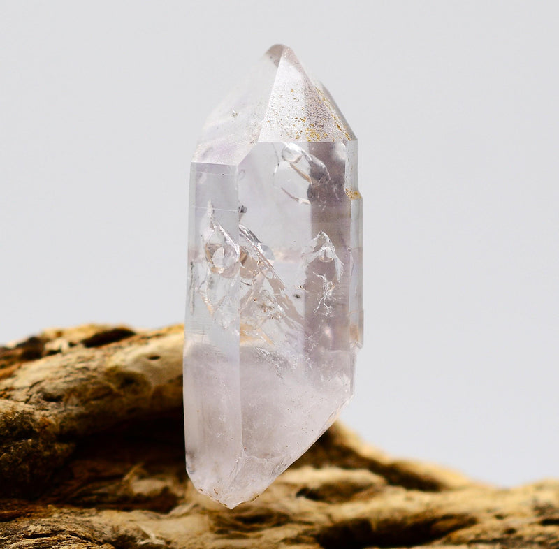 Brandberg Enhydro Quartz Crystal: Ethically Mined Bubble Quartz