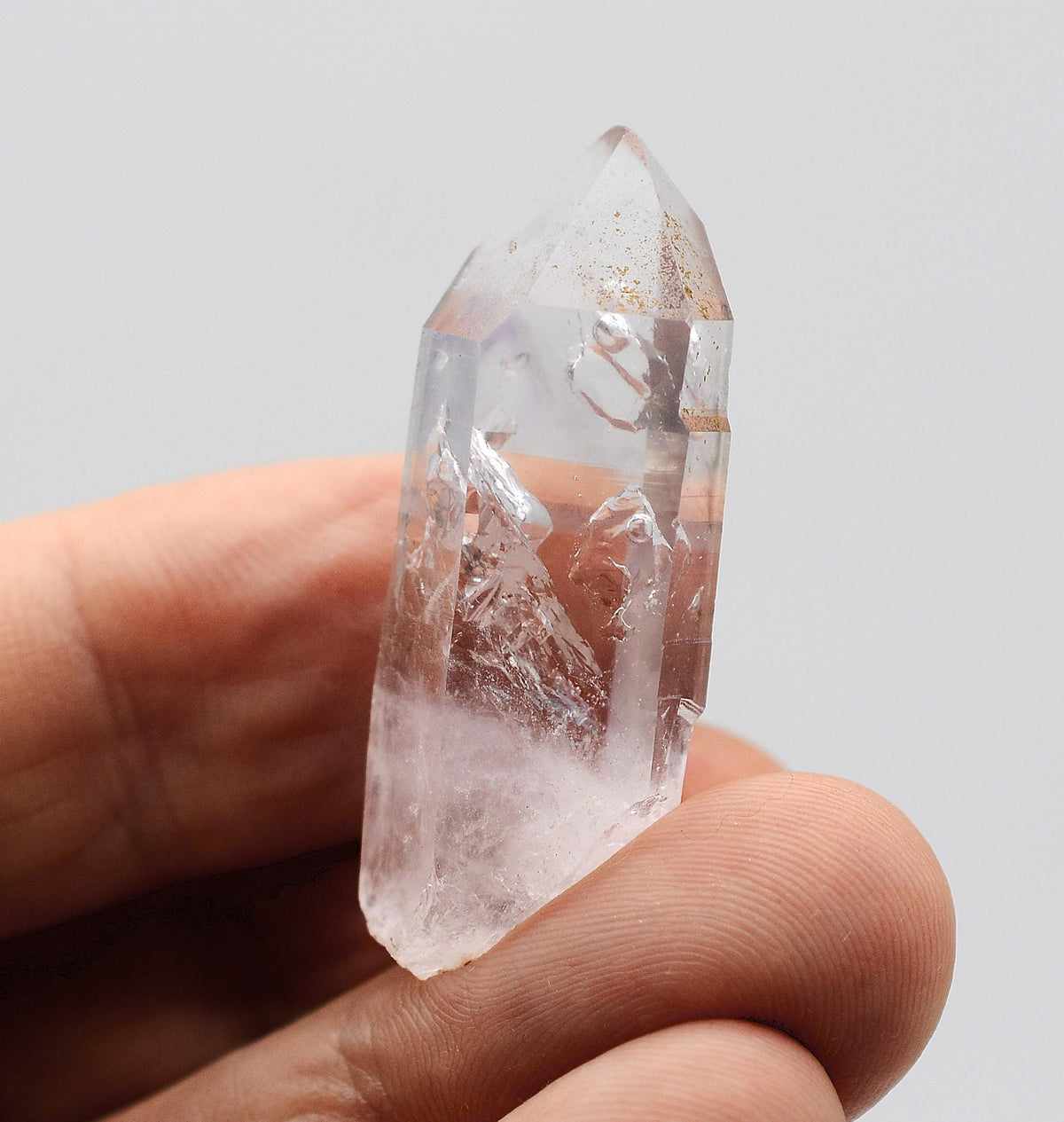 Brandberg Enhydro Quartz Crystal: Ethically Mined Bubble Quartz