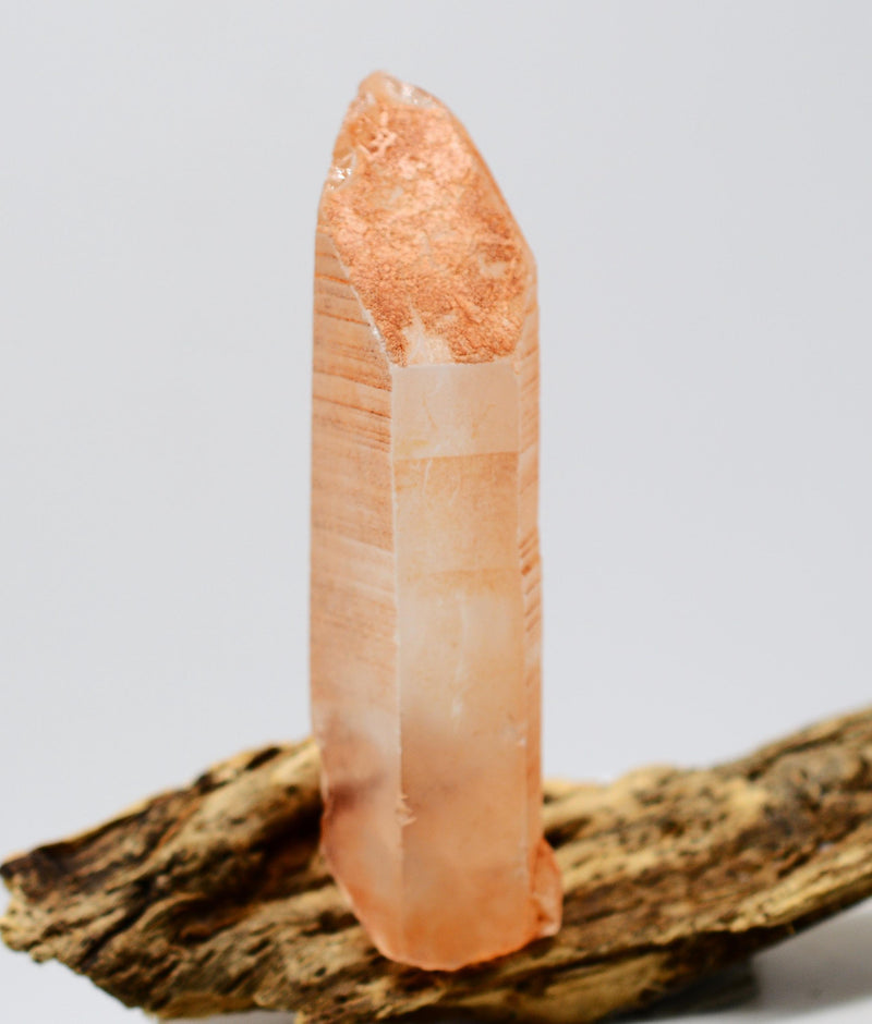 Lemurian Tangerine Quartz: Ethically Mined Twin Crystal