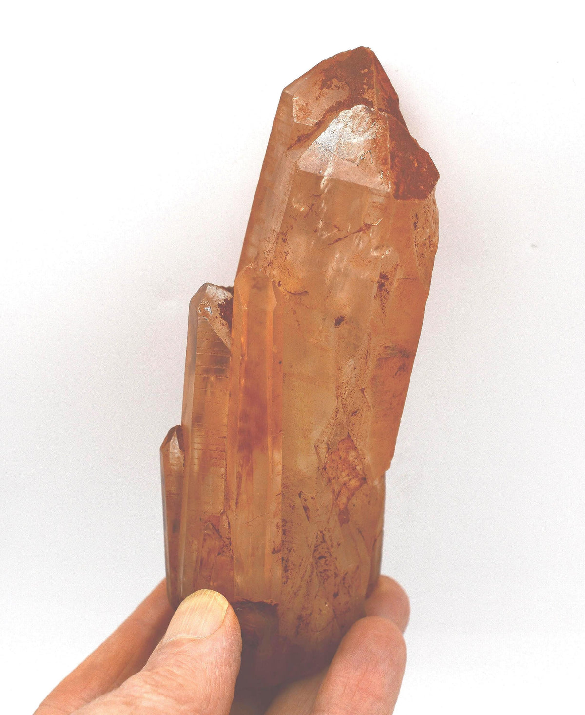 Tangerine Quartz Twin - Orange Quartz Crystal
