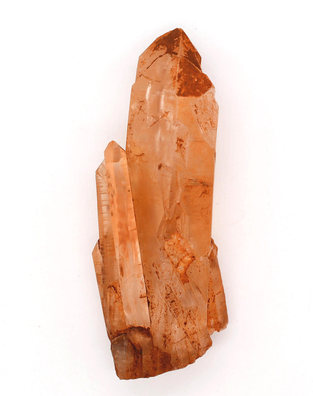 Tangerine Quartz Twin - Orange Quartz Crystal