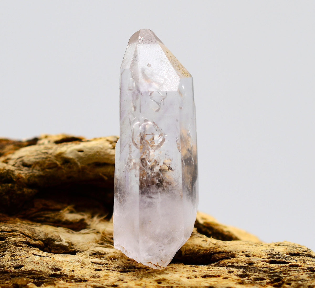Brandberg Enhydro Quartz Crystal: Ethically Mined Bubble Quartz