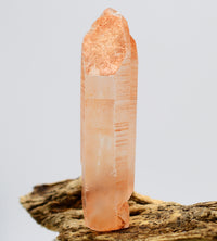 Lemurian Tangerine Quartz: Ethically Mined Twin Crystal