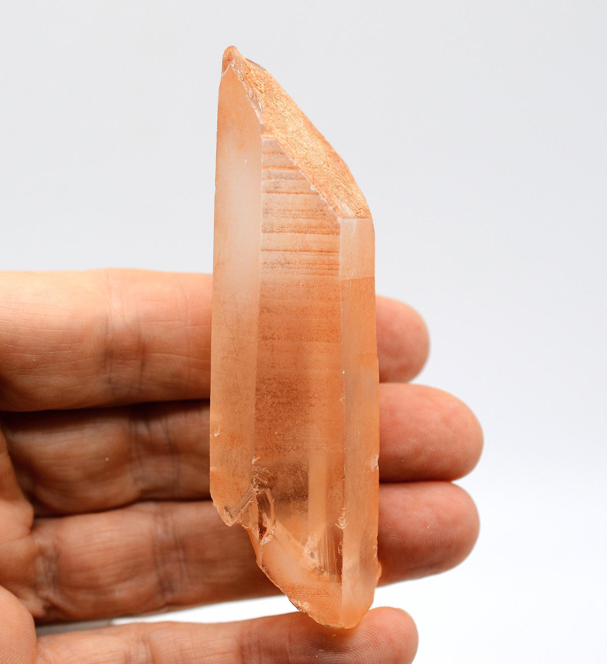 Lemurian Tangerine Quartz: Ethically Mined Twin Crystal