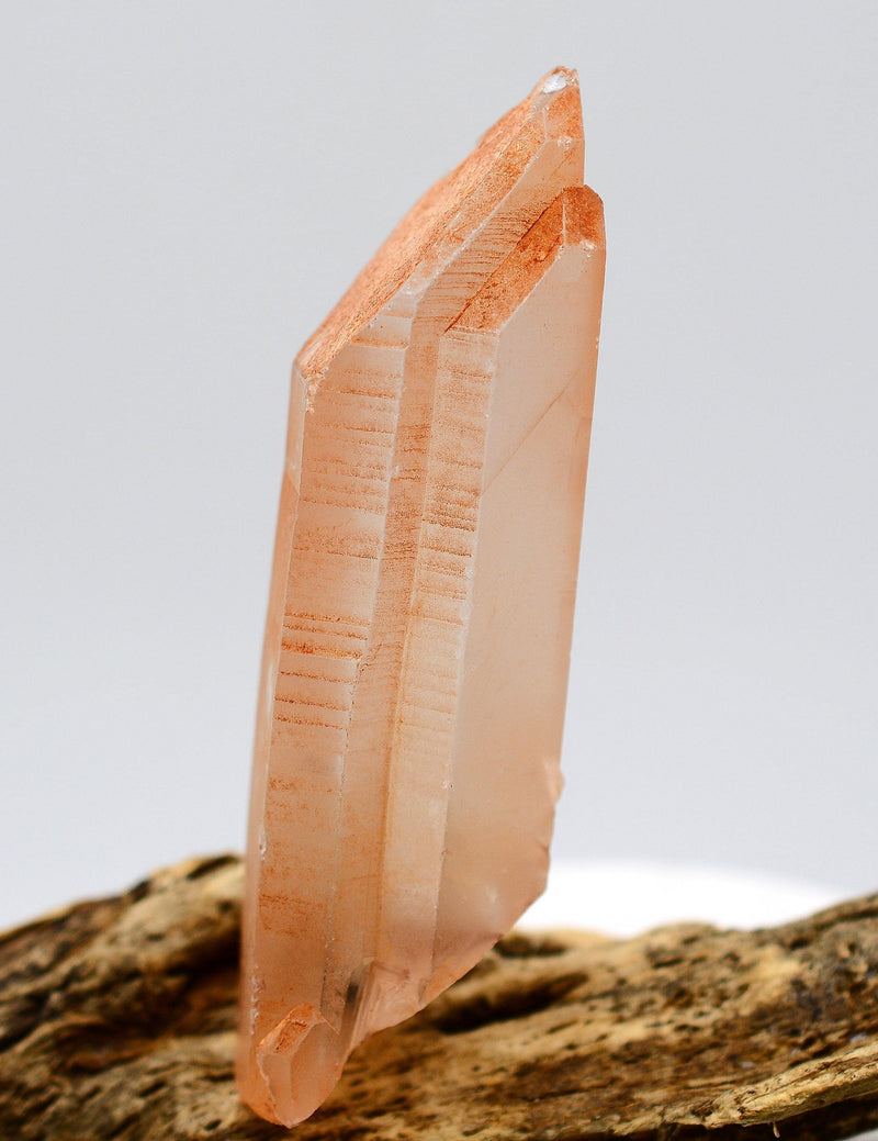 Lemurian Tangerine Quartz: Ethically Mined Twin Crystal