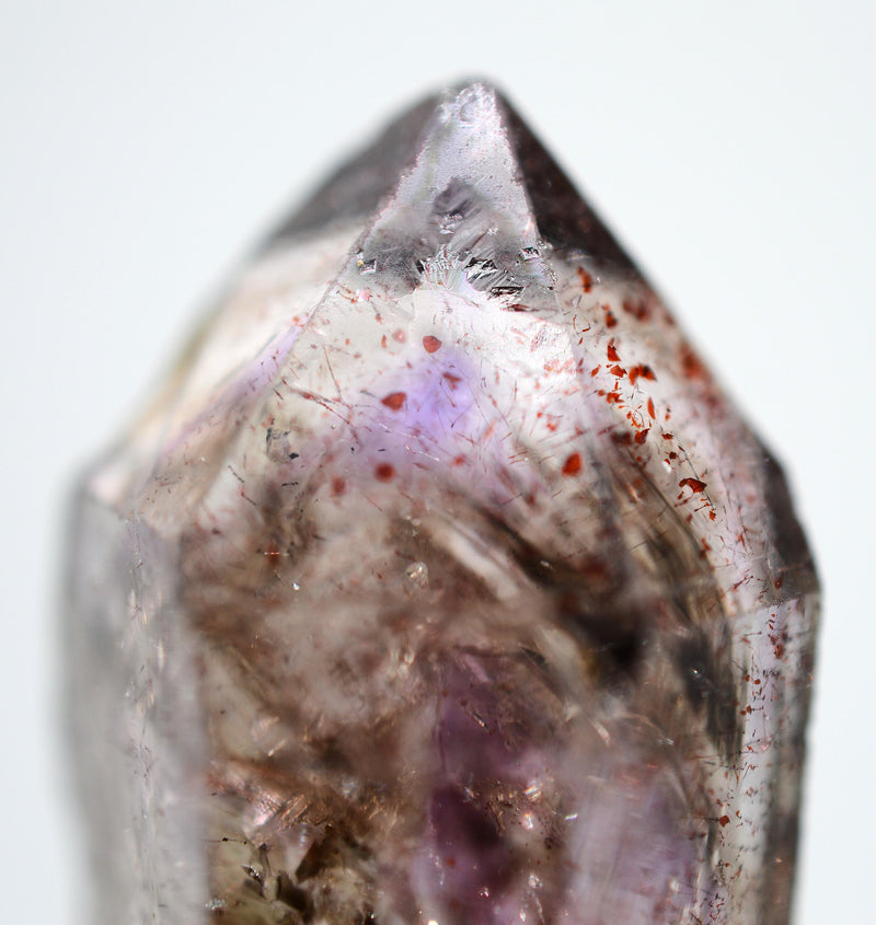 Super Seven Quartz Amethyst & Black Phantom Sceptre: Ethically Mined Natural Crystal