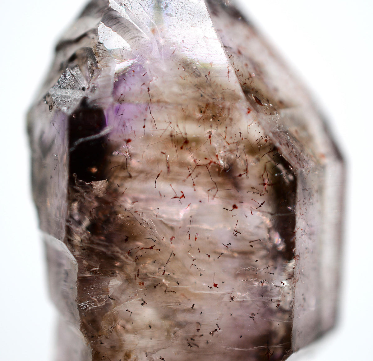 Super Seven Quartz Amethyst & Black Phantom Sceptre: Ethically Mined Natural Crystal