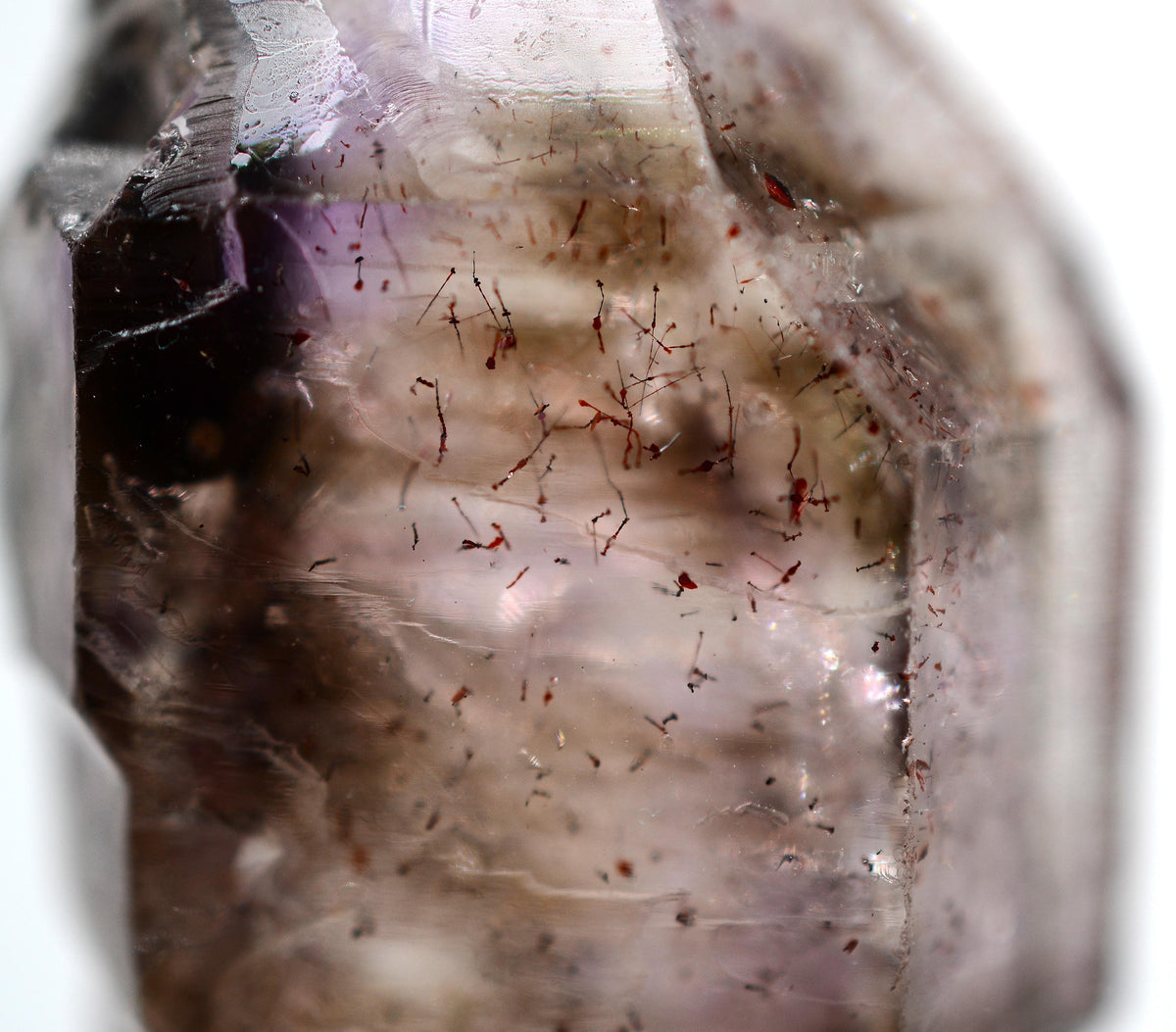 Super Seven Quartz Amethyst & Black Phantom Sceptre: Ethically Mined Natural Crystal
