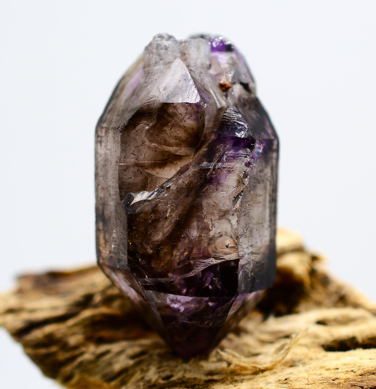 Super Seven Quartz - Self-Healed DT Enhydro: Ethically Mined Natural Crystal