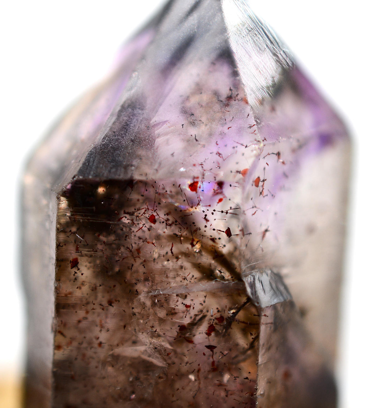 Super Seven Quartz - Self-Healed DT Enhydro: Ethically Mined Natural Crystal