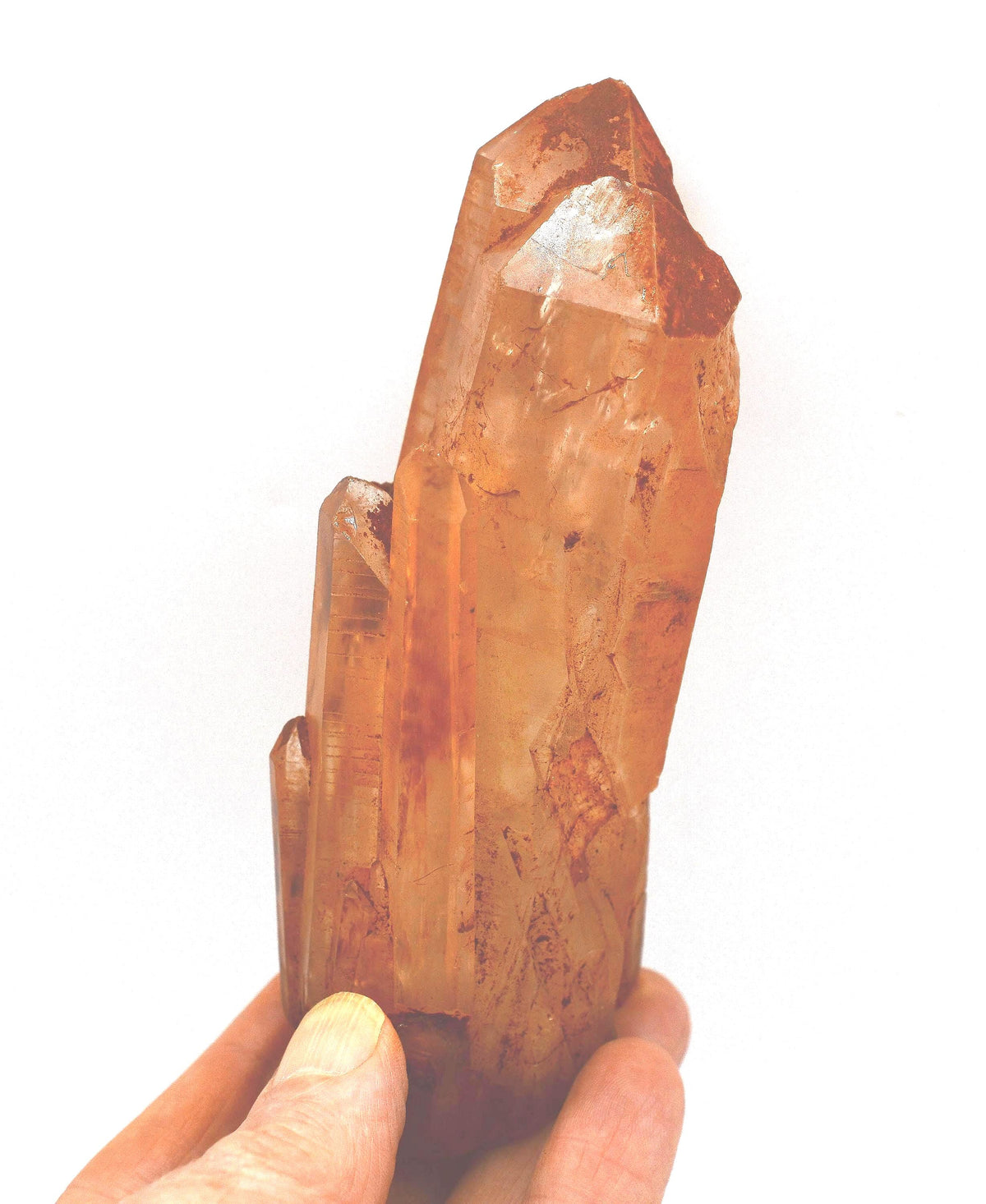 Tangerine Quartz Twin - Orange Quartz Crystal