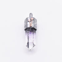 Handmade Brandberg Oxidised Sterling Silver and Copper Mushroom Pendant