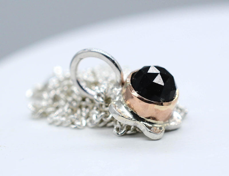 Blue Tourmaline Silver Pendant ~ Handmade Jewellery