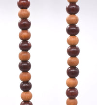 Sandalwood and Rosewood Beads: Handcrafted Mala Beads