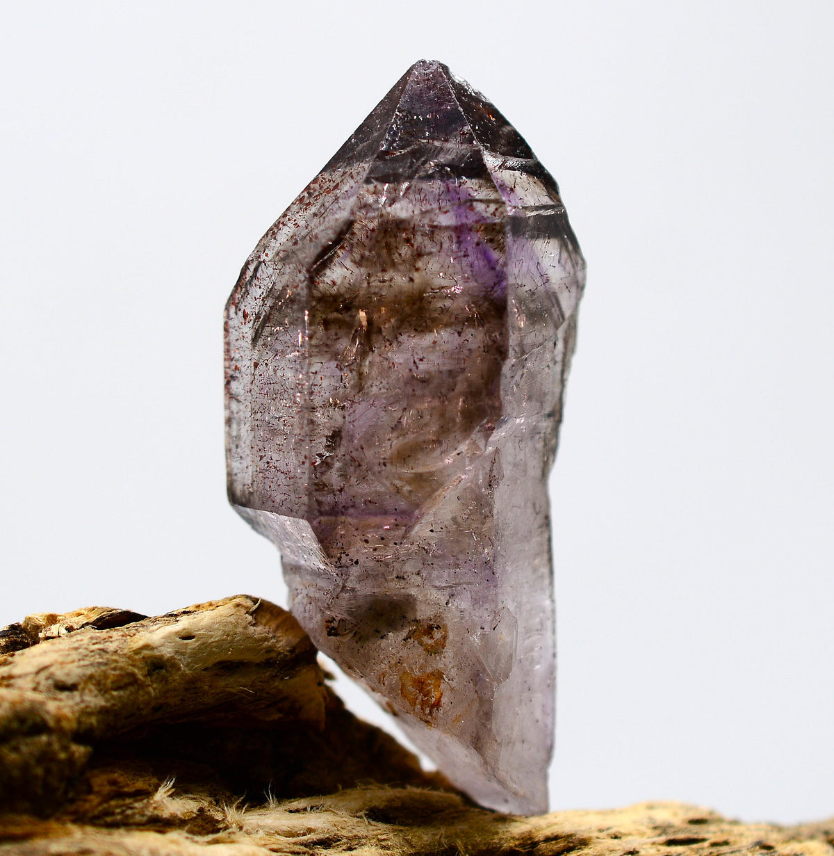 Super Seven Quartz Amethyst & Black Phantom Sceptre: Ethically Mined Natural Crystal