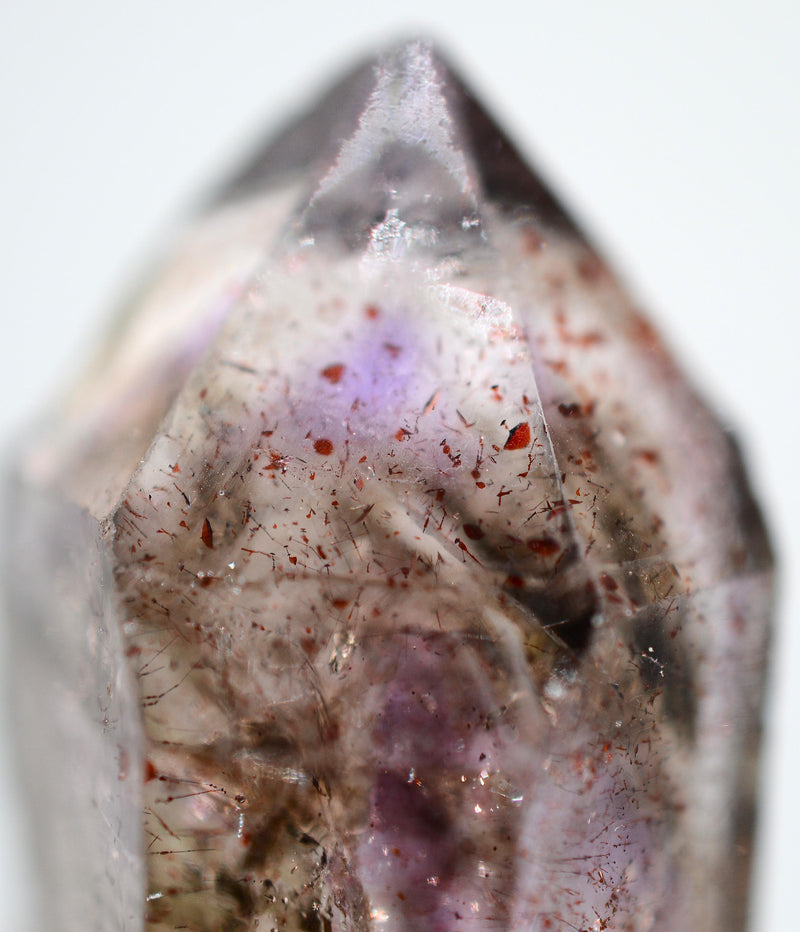 Super Seven Quartz Amethyst & Black Phantom Sceptre: Ethically Mined Natural Crystal