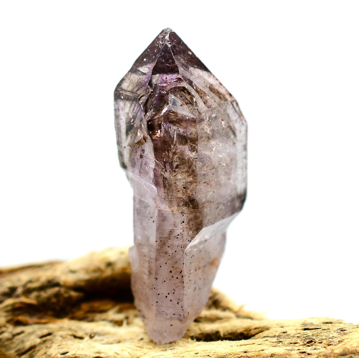 Super Seven Quartz Amethyst & Black Phantom Sceptre: Ethically Mined Natural Crystal