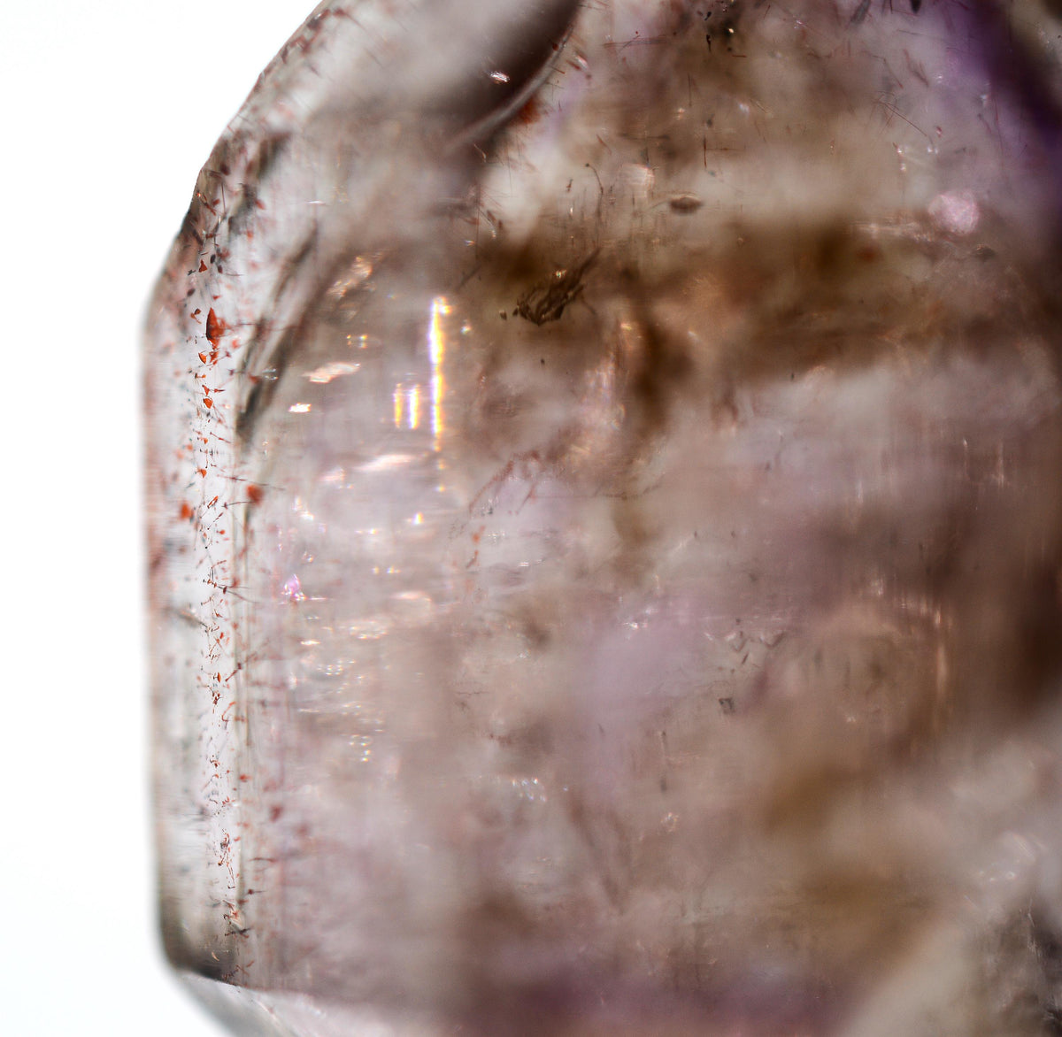 Super Seven Quartz Amethyst & Black Phantom Sceptre: Ethically Mined Natural Crystal