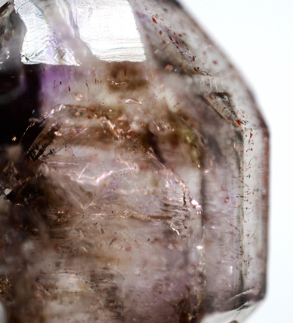 Super Seven Quartz Amethyst & Black Phantom Sceptre: Ethically Mined Natural Crystal