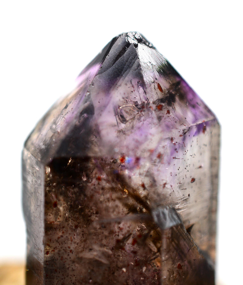 Super Seven Quartz - Self-Healed DT Enhydro: Ethically Mined Natural Crystal